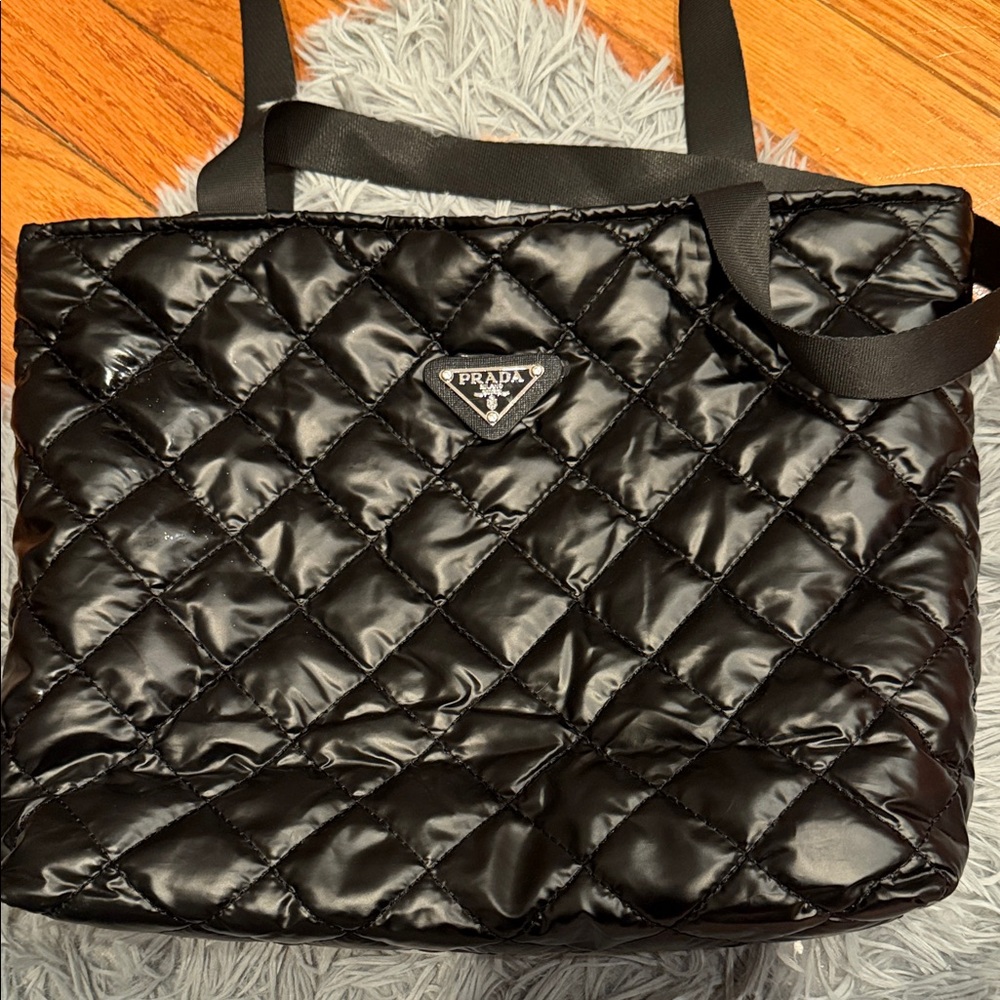 Prada Quilted Black Tote Bag